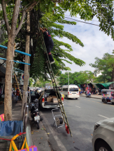 Bangkok | Bambusový žebřík