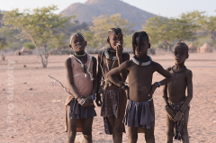 Namibie - Kunene - mládež kmene Himba